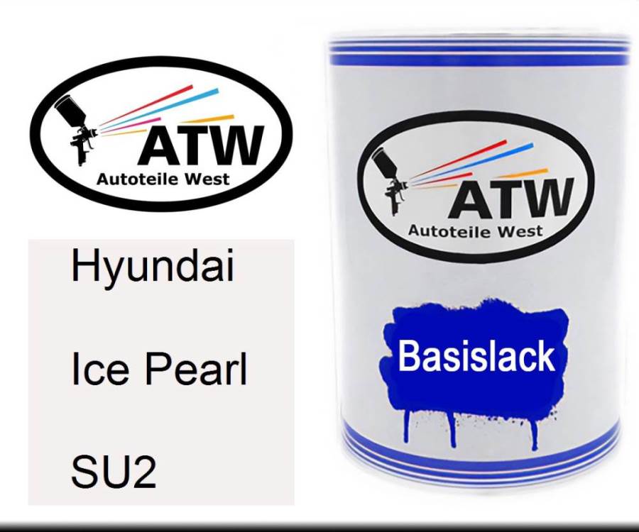 Hyundai, Ice Pearl, SU2: 500ml Lackdose, von ATW Autoteile West.